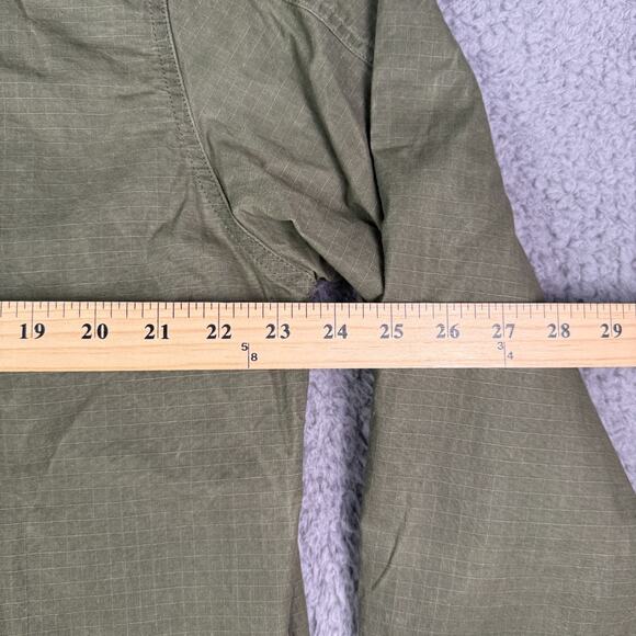 Flint and Tinder Waxed Trucker Jacket Mens XL Green Flannel Lined Inner Pockets - Picture 8 of 10